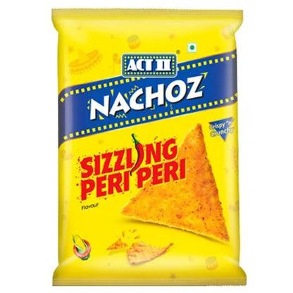 Act II Nachoz/ Sizzling Peri Peri Flavour/ Crispy n Crunchy (55gm)
