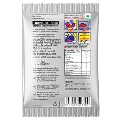 Act II/ Orignal- Hot and Fresh Microwave Popcorn(33gm)