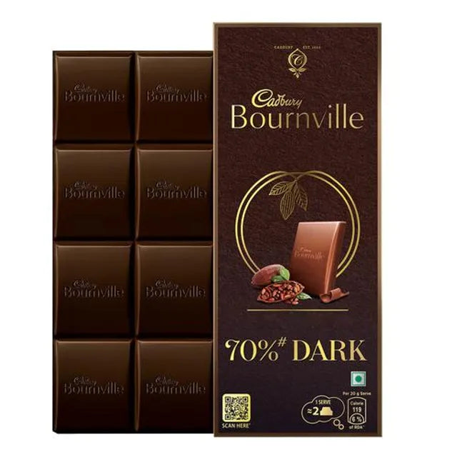 Cadbury/ Bournville 70 Percent Dark Premium Chocolate (80gm)