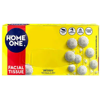 Home One/ Facial Tissue Pack of 2(100pullsx2ply)