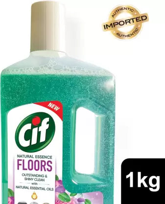 CIF NATURAL ESSENCE FLOOR CLEANERS/ SUMMER FLOWER &amp;MINT WITH NATURAL ESSENTIAL OILS(997ml)