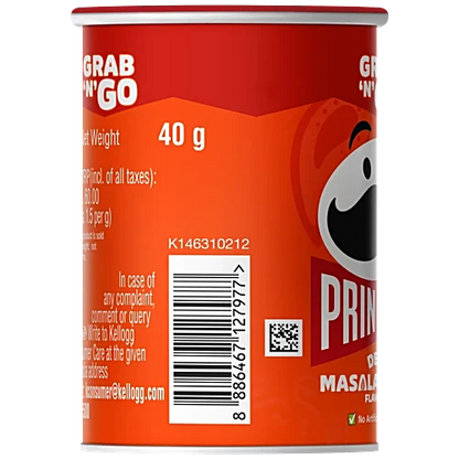 Pringles/ Potato Chips - Desi Masala Tadka Flavour (40gm)
