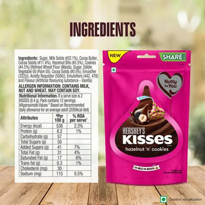 Hersheys/ Kisses/ Hazelnut n Cookies (33.6gm)