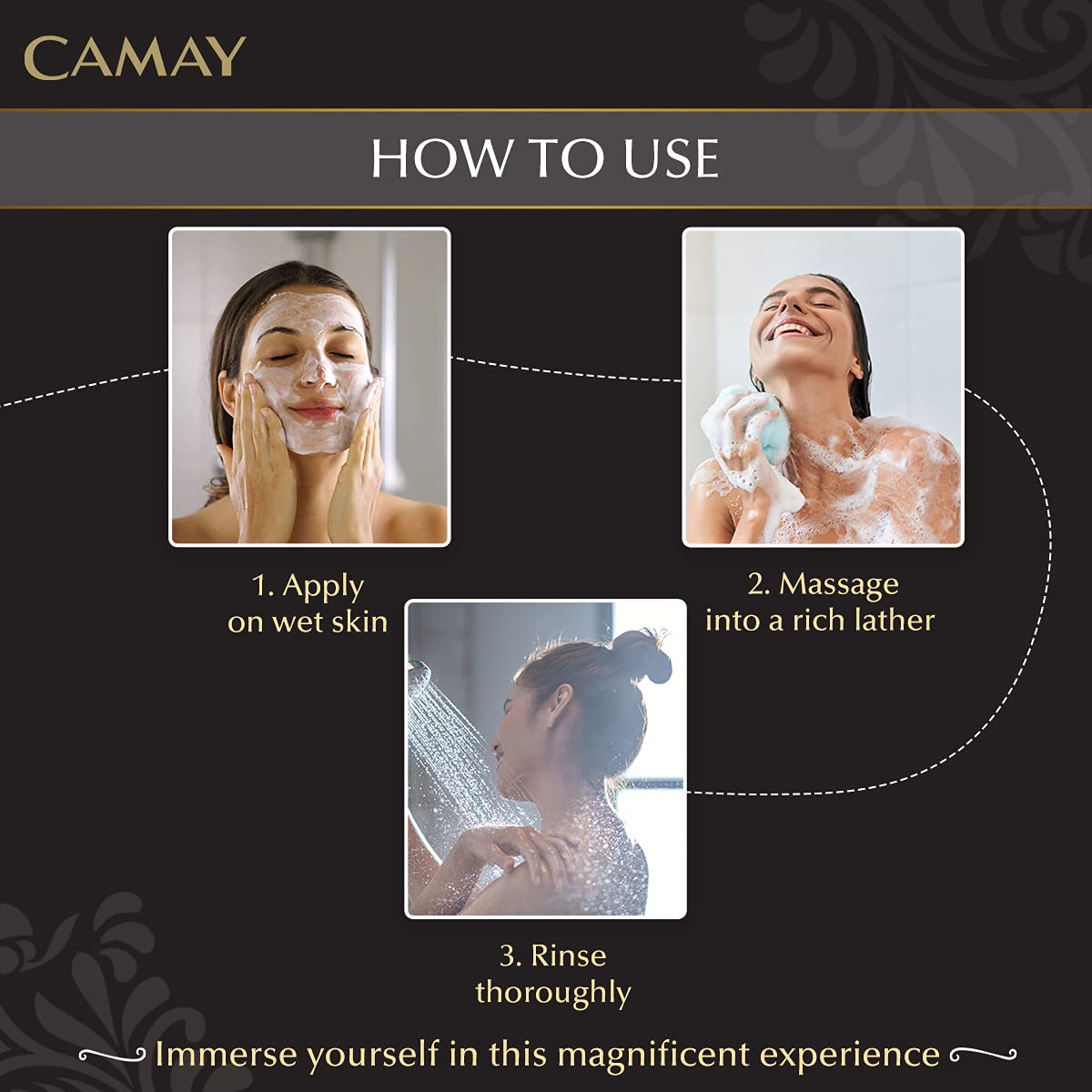 CAMAY CHIC INTERNATIONAL BEAUTY BAR WITH ELEGANT SCENT (3nx125gm)