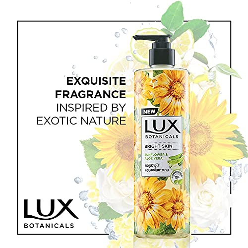 LUX BOTANICALS/ BRIGHT SKIN BODY WASH/ SUNFLOWER &amp; ALOE VERA(450ml)