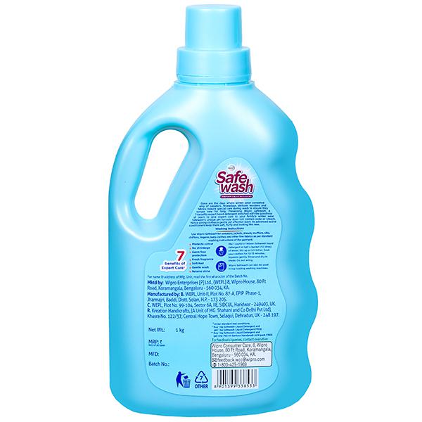 WIPRO/ SAFEWASH/ PREMIUM LIQUID DETERGENT/ BUY 1 GET 1 + ONE 750ml SANTOOR HANDWASH FREE(2kg)