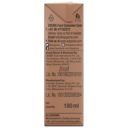 Epigamia/ Chocolate Milkshake (180ml)