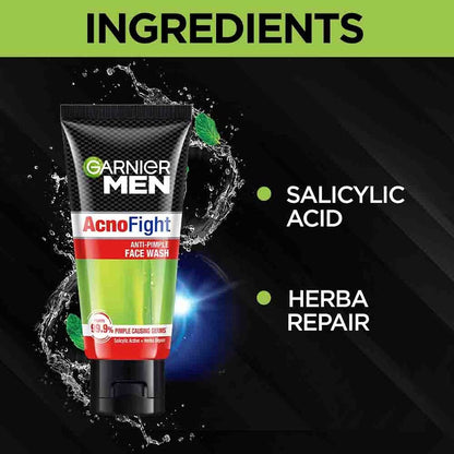 GARNIER MEN ACNO FIGHT ANTI-PIMPLE FACE WASH (50gm)