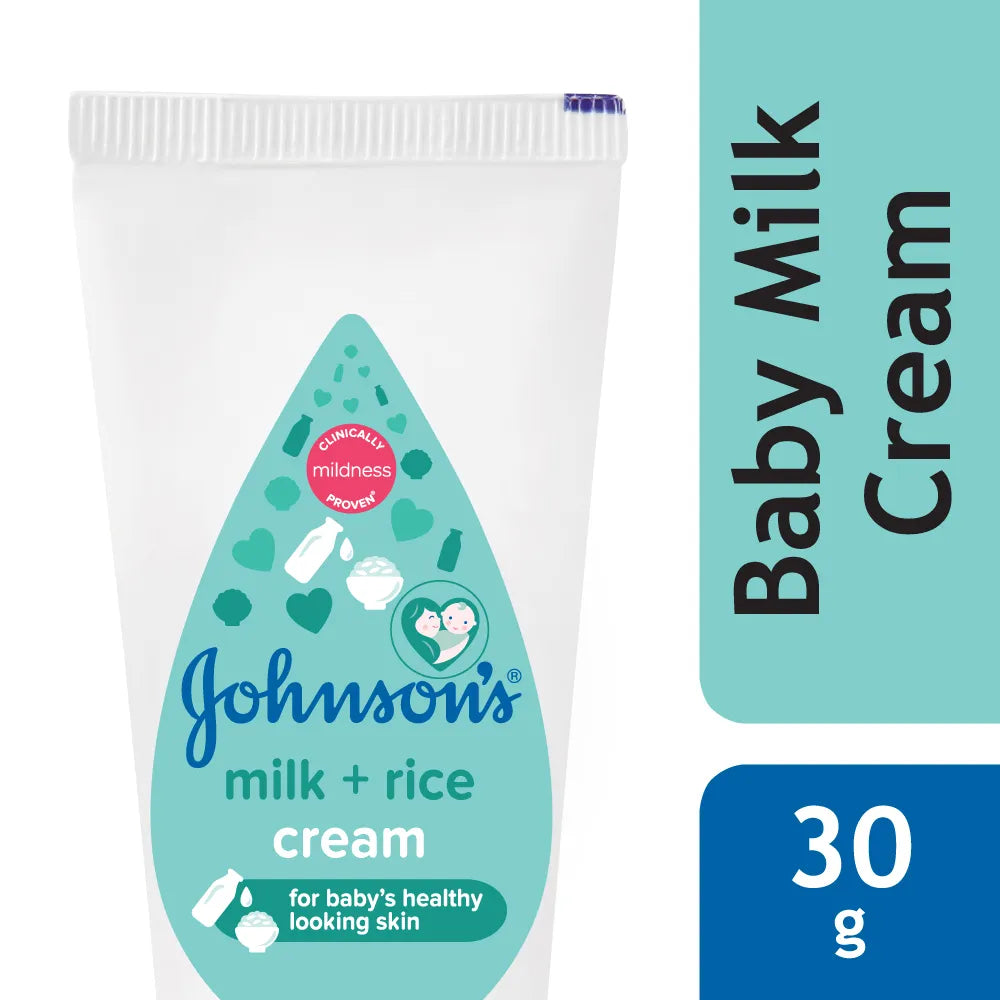 JOHNSONS/ MILK+RICE BABY CREAM (30gm)