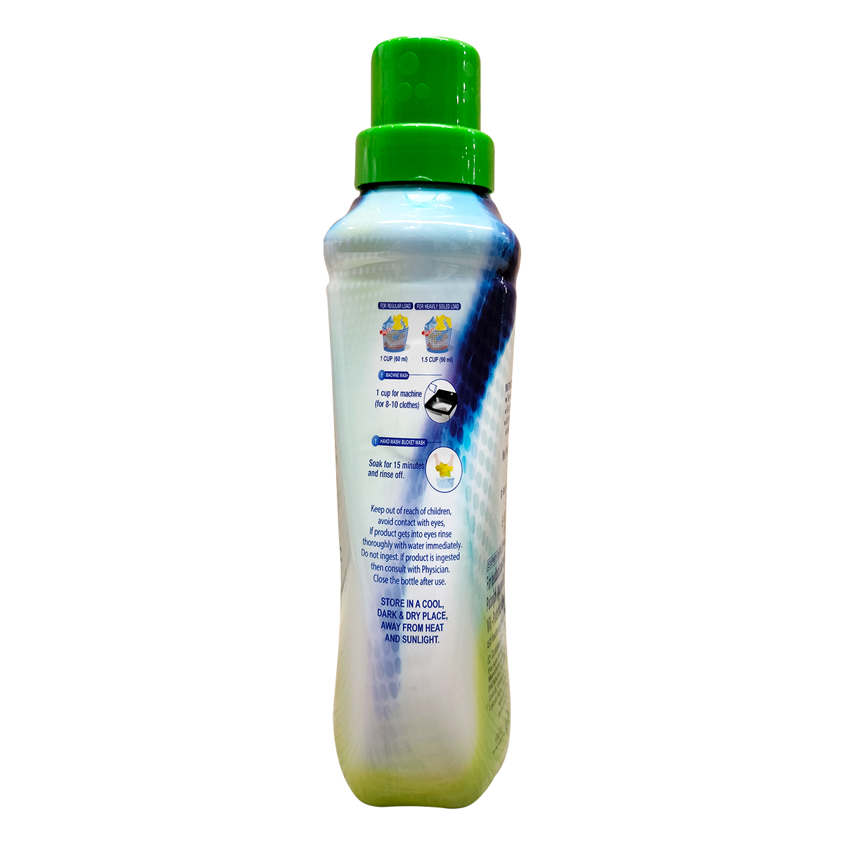 PATANJALI/ HERBO WASH TOP LOAD/ ADVANCE BLUE MATIC LIQUID(500ml)