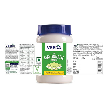 Veeba/ Veg Mayonnaise Eggless(250gm)