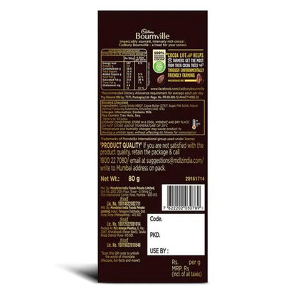 Cadbury/ Bournville 70 Percent Dark Premium Chocolate (80gm)