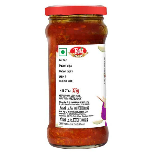 TOPS GOLD MANGO PICKLE (375gm)