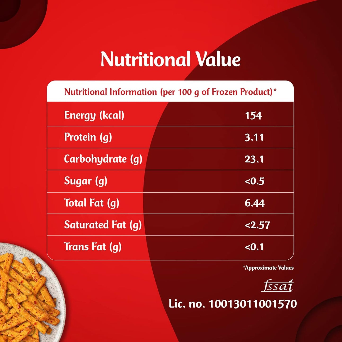 McCain/ Masala Fries (375gm) - Hot & Spicy