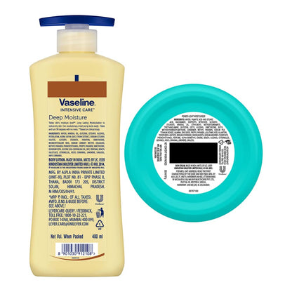 Vaseline/ Deep Moisture Serum In Lotion (400ml) (Free Ponds Moisturiser Worth Rs. 99)