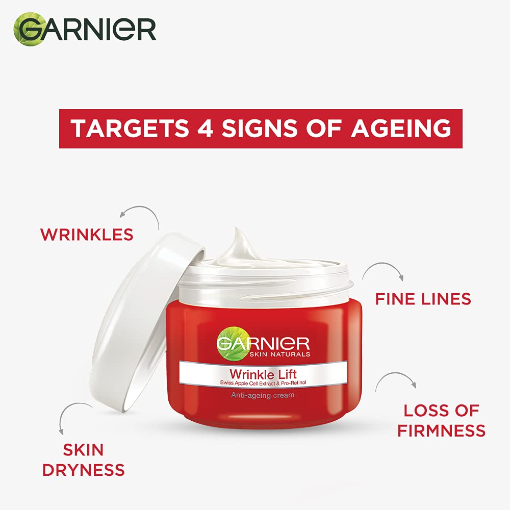 GARNIER SKIN NATURALS/ WRINKLE LIFT ANTI AGEING CREAM(40gm)