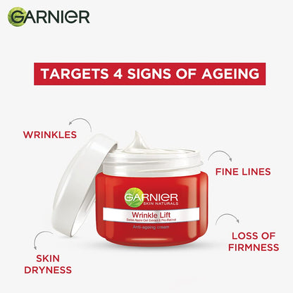 GARNIER SKIN NATURALS/ WRINKLE LIFT ANTI AGEING CREAM(40gm)