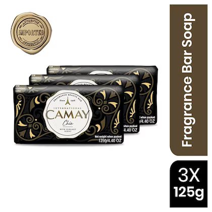 CAMAY CHIC INTERNATIONAL BEAUTY BAR WITH ELEGANT SCENT (3nx125gm)