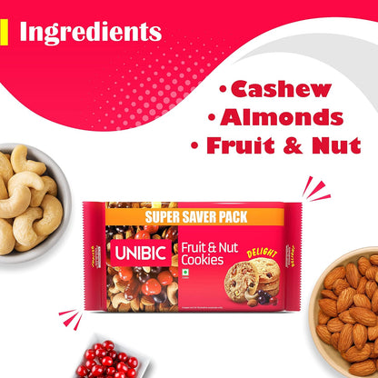 Unibic/ Fruit & Nut Cookies/ Super Saver Pack (5x100gm)