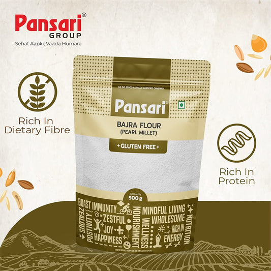 Pansari/ Bajra Flour - Pearl Millet(500gm) - Gluten Free