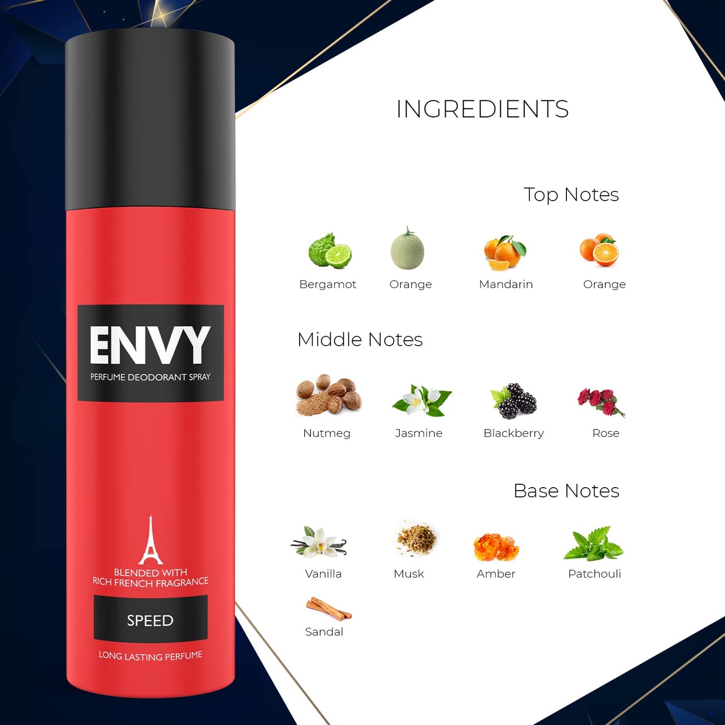 Envy/ Perfume Deodorant Spray Speed(120ml)