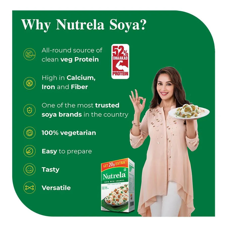 NUTRELA SOYA MINI CHUNKS (200gm + 20gm)