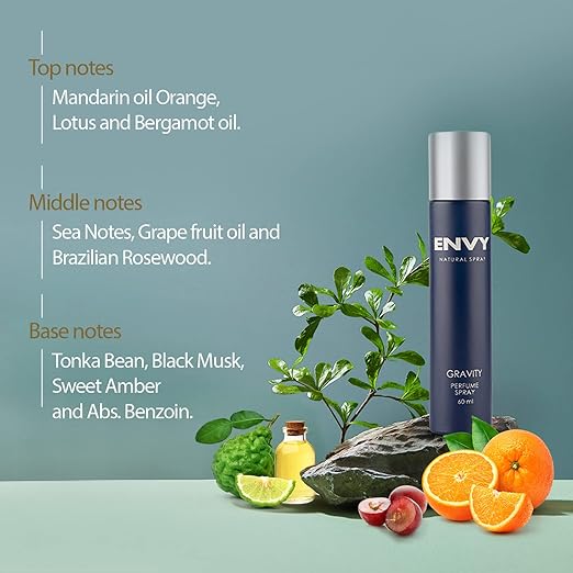 Envy/ Natural Spray Gravity For Men(60ml)