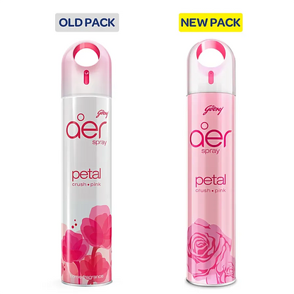 Godrej/ Aer Spray Air Freshner/ Petal Crush Pink (220ml)