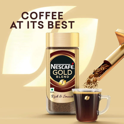 Nescafe/ Gold Blend/ Rich & Smooth Coffee (190gm) Free Signature Glass Mug