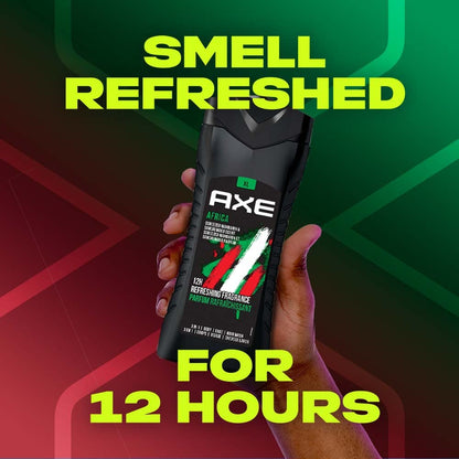 AXE AFRICA/ 3IN1 BODY, FACE & HAIR WASH/SQUEEZED MANDARIN & SANDALWOOD SCENT (400ml)