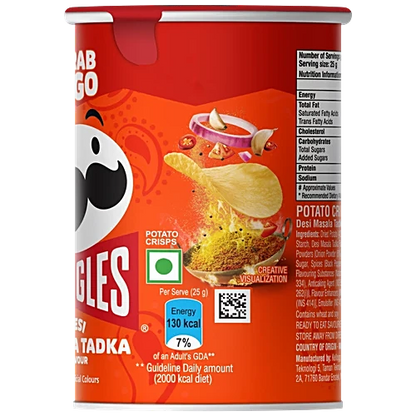 Pringles/ Potato Chips - Desi Masala Tadka Flavour (40gm)
