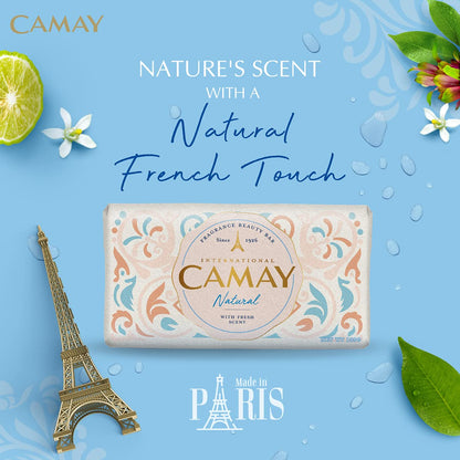 CAMAY NATURAL INTERNATIONAL BEAUTY BAR WITH FRESH SCENT (3nx125gm)