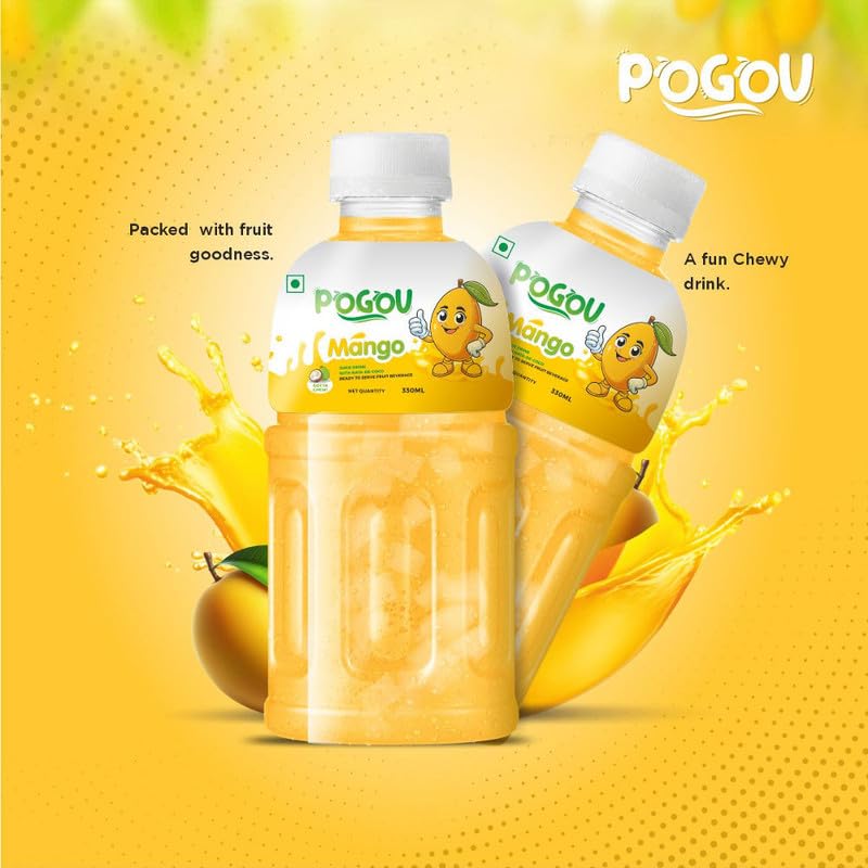 Pogou/ Mango Juice - With Nata-de-Coco (330ml)