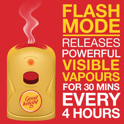 Goodnight/ Gold Flash Liquid Vapouriser/ Combi Pack(Machine + 45ml Refil)