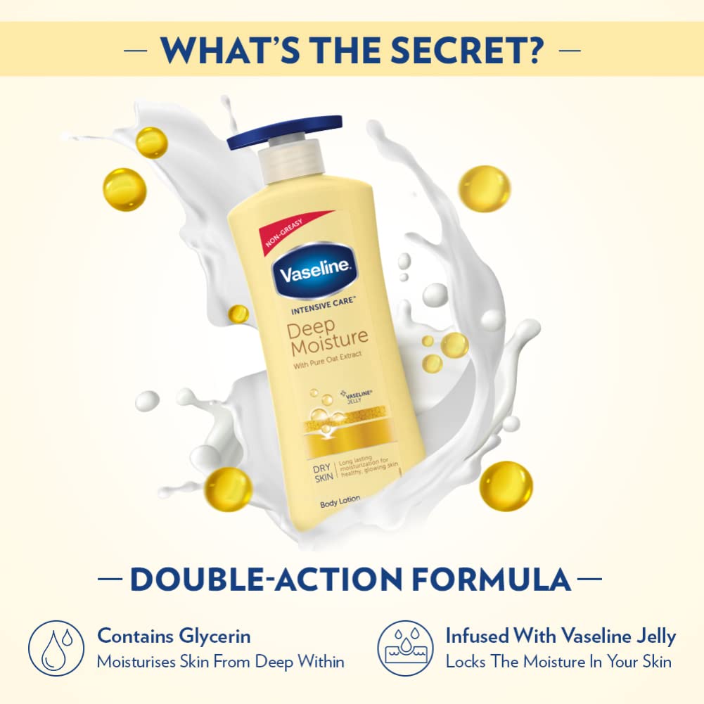 Vaseline/ Deep Moisture Serum In Lotion (400ml) (Free Ponds Moisturiser Worth Rs. 99)