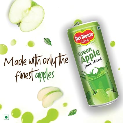 Del Monte/ Green Apple Fruit Drink(240ml)