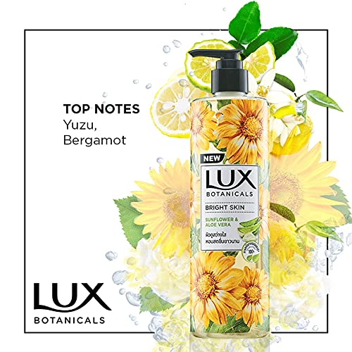 LUX BOTANICALS/ BRIGHT SKIN BODY WASH/ SUNFLOWER &amp; ALOE VERA(450ml)