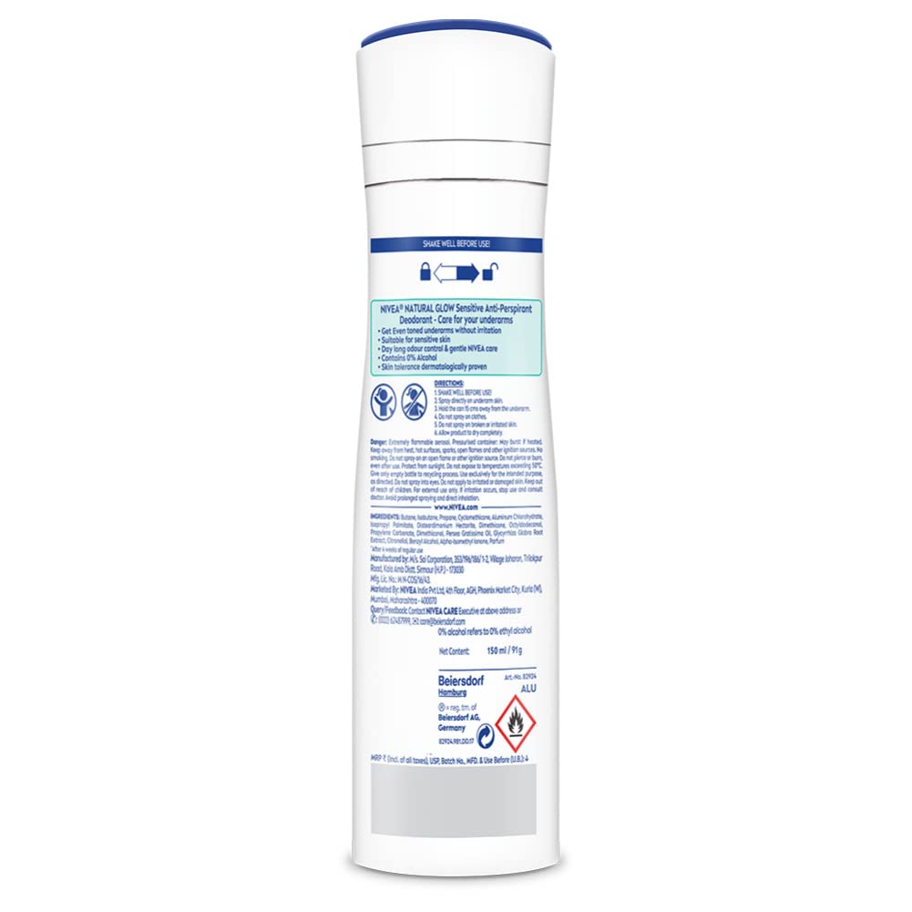 NIVEA NATURAL LOW SENSITIVE DEODORANT (150ml)