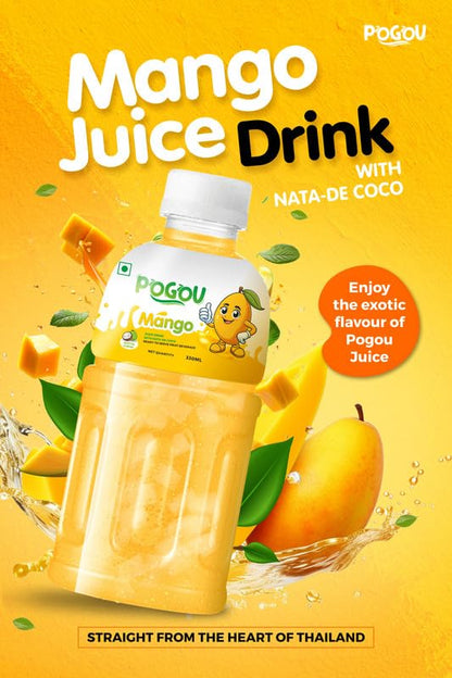 Pogou/ Mango Juice - With Nata-de-Coco (330ml)