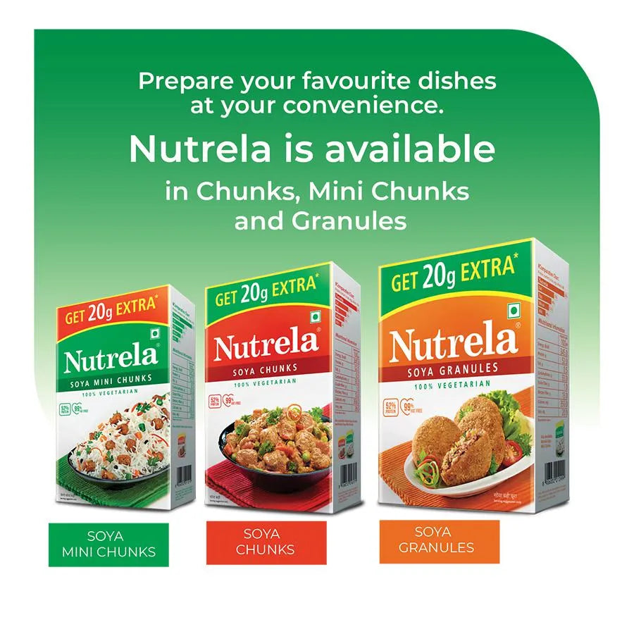 NUTRELA SOYA MINI CHUNKS (200gm + 20gm)