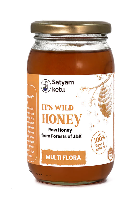 Satyam Ketu/ Multi Flora Wild Honey/ 100% Raw & Natural(500gm)