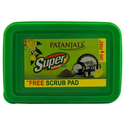 Patanjali/ Super Dish Wash Bar(1500+00gm Free)(Free Scrub Pad Worth Rs.10)