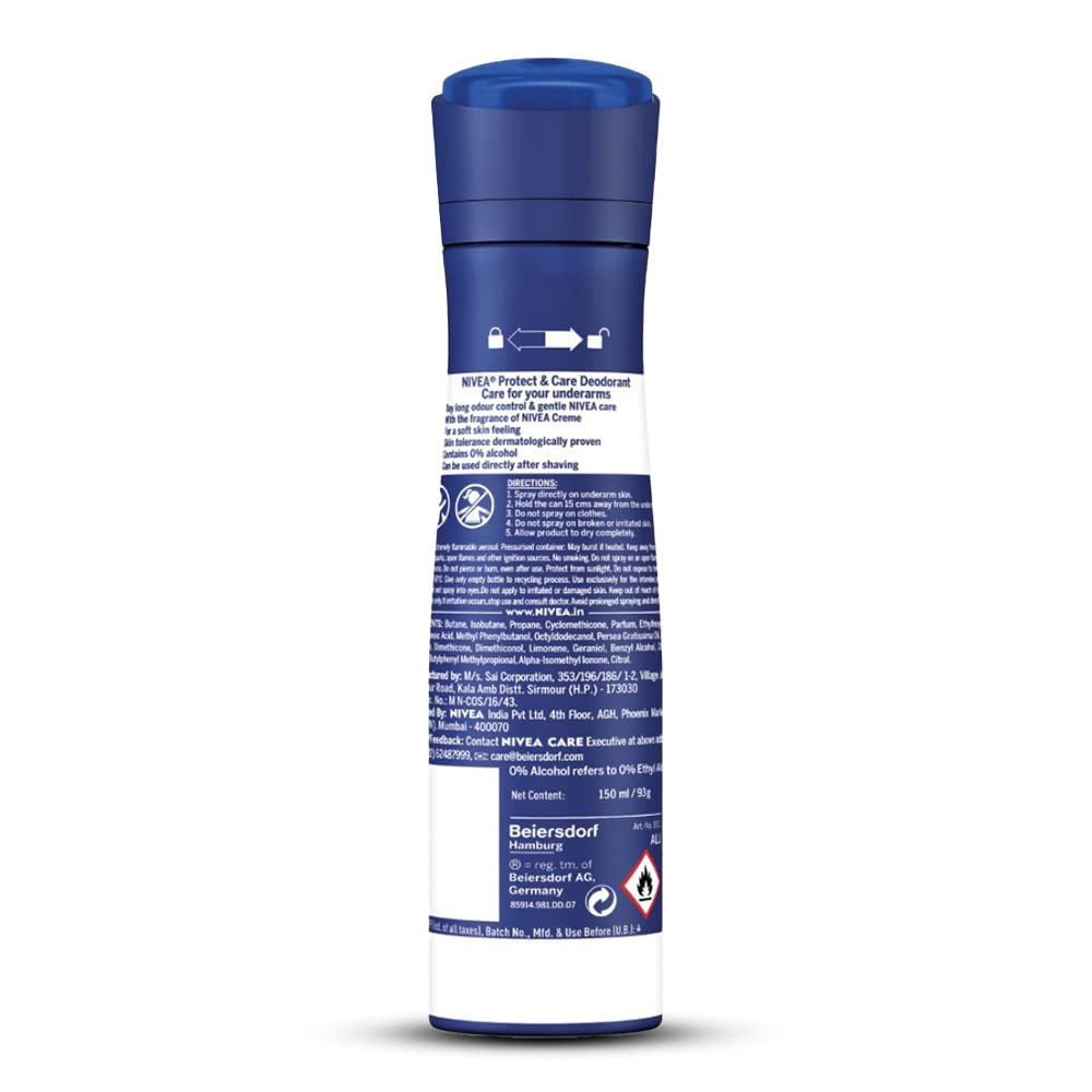 NIVEA PROTECT &amp; CARE DEODORANT (150ml)