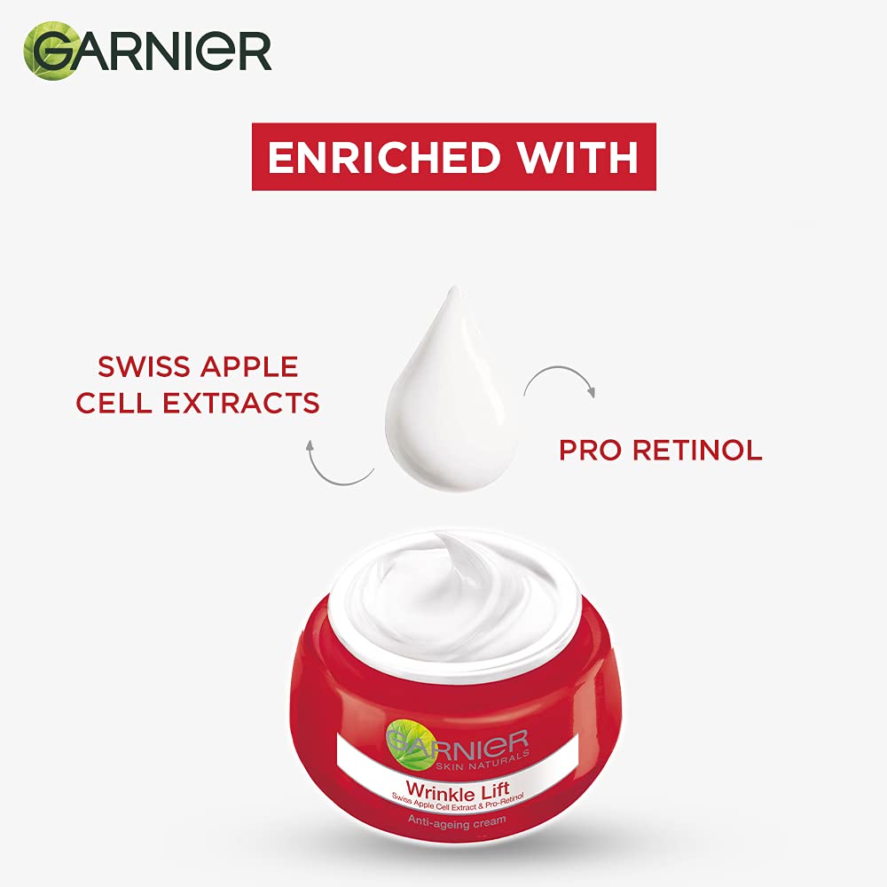 GARNIER SKIN NATURALS/ WRINKLE LIFT ANTI AGEING CREAM(40gm)