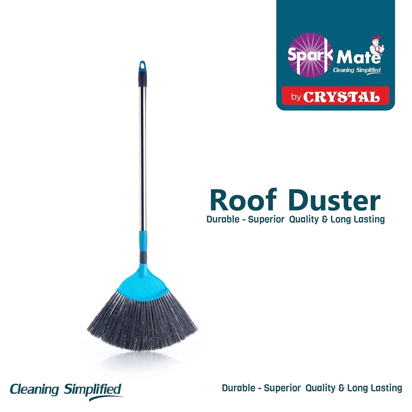 Spark Mate/ Roof Duster (1n) - by Crystal with Extendable Stainless Steel Handle