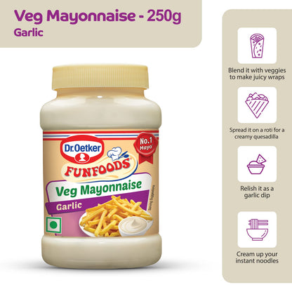 DR.OETKER/ FUNFOOD VEG MAYONNAISE/ GARLIC(250gm)