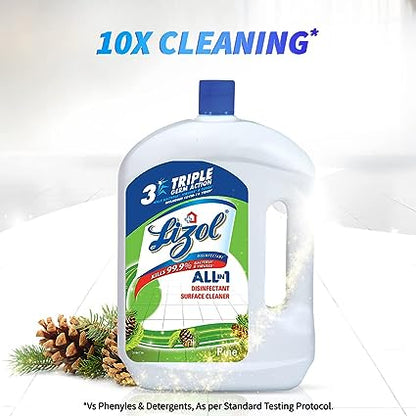 LIZOL / DISINFECTANT ALL IN 1 SURFACE CLEANER/ PINE (2LTR)