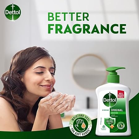 DETTOL ORIGINAL LIQUID HANDWASH (200ml)(FREE 175ml REFIL)