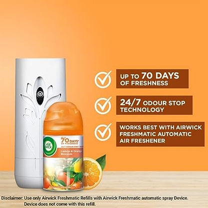 AIR WICK/ FRESHMATIC AUTOSPRAY WITH AEROSOL REFILL (250ml) / LEMON & ORANGE BLOSSOM