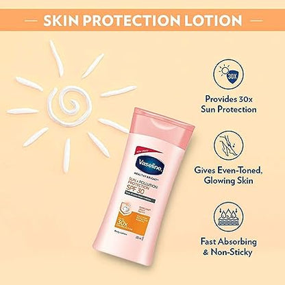 Vaseline Healthy Bright Sun+Plution SPF 30 100ml